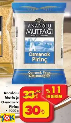 ANADOLU MUTFAĞI OSMANCIK PİRİNÇ